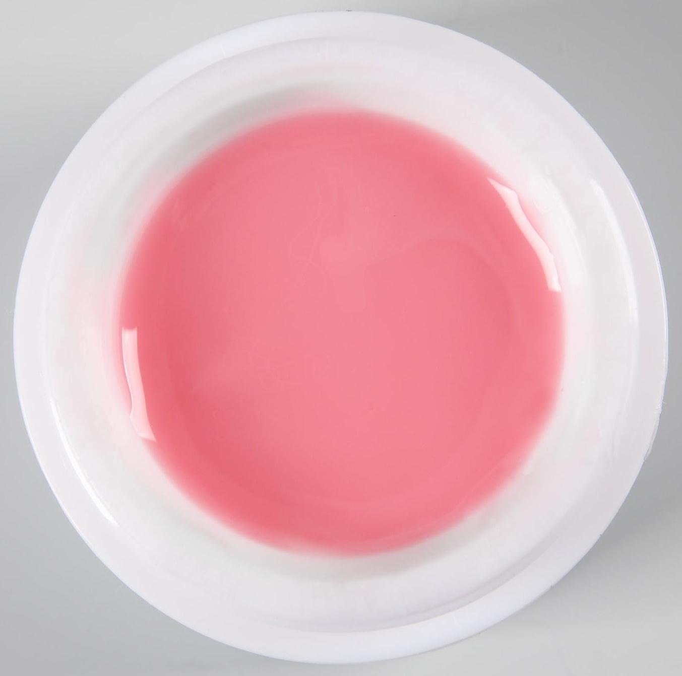 Fiber Gel для наращивания ногтей, со стекловолокном, камуфлирующий, LED/UV, 15 мл, цвет нежно-розовый