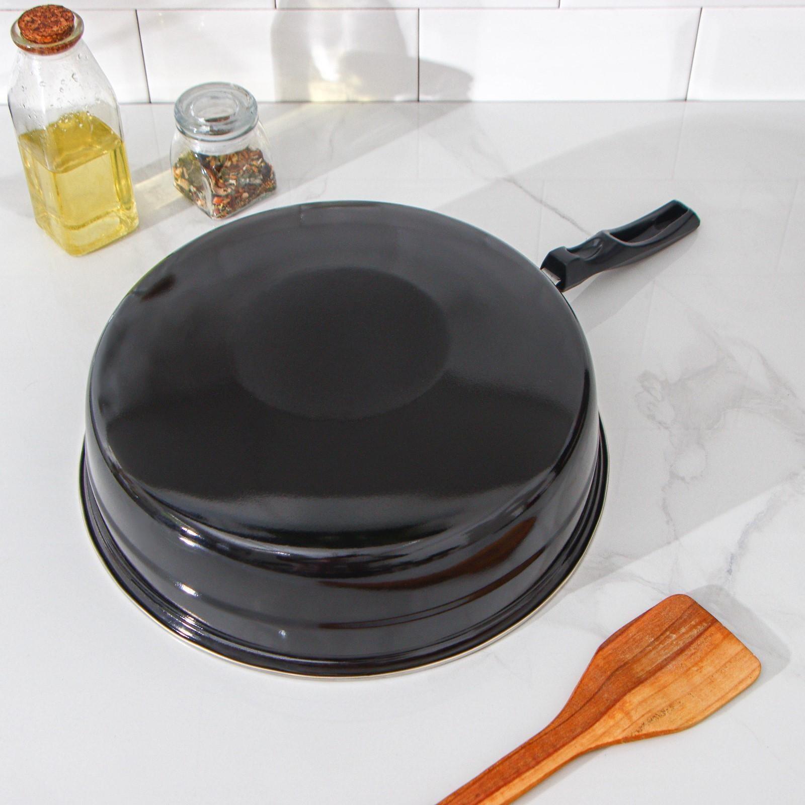 Сковорода- гриль Healthy grill, d=33 см, антипригарное покрытие, цвет чёрный