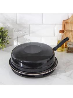 Сковорода- гриль Healthy grill, d=33 см, антипригарное покрытие, цвет чёрный