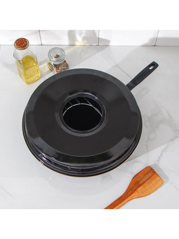 Сковорода- гриль Healthy grill, d=33 см, антипригарное покрытие, цвет чёрный