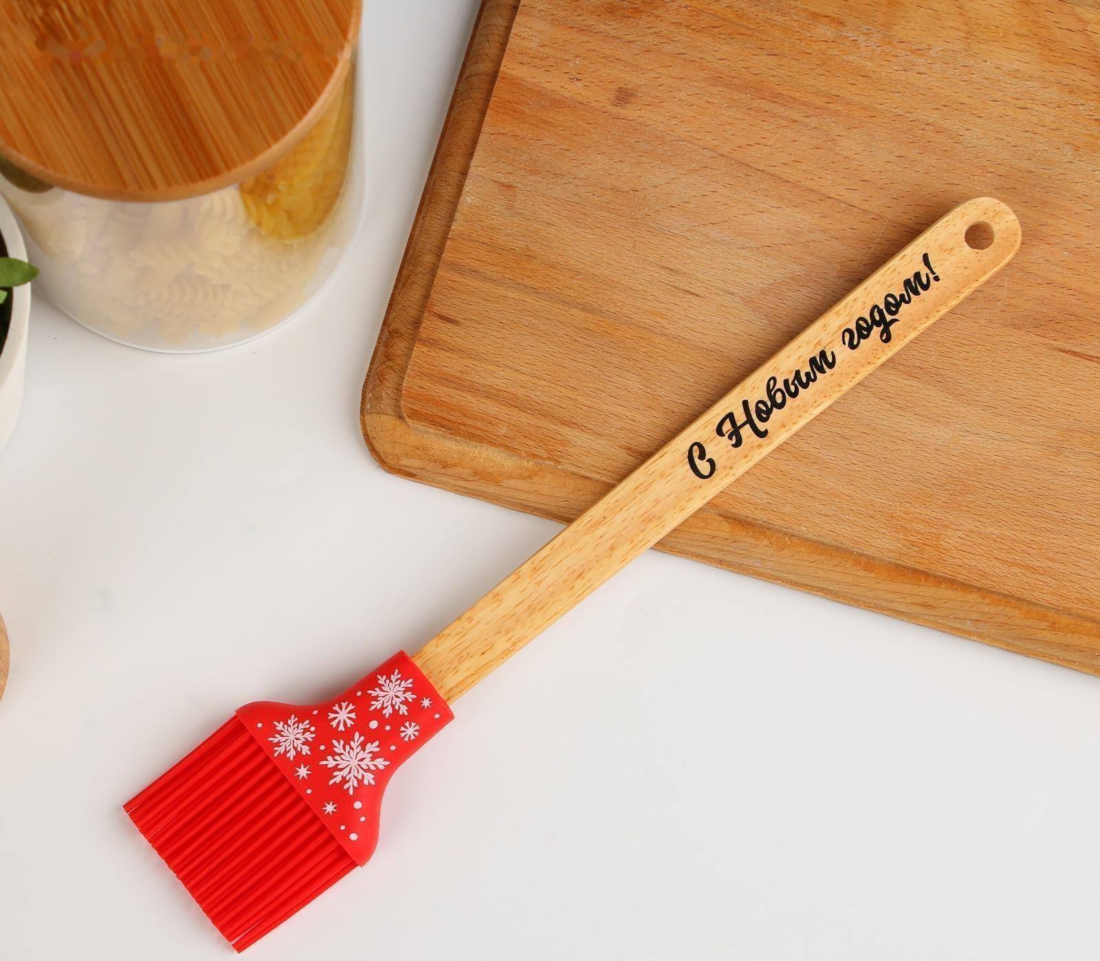 Силиконовая кисть «С Новым годом», 32 х 9 см