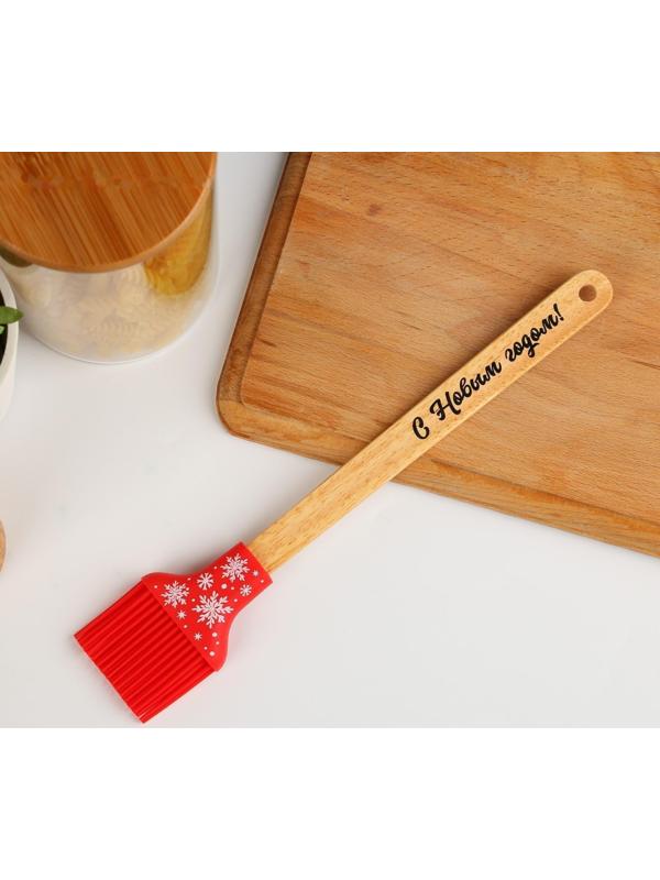 Силиконовая кисть «С Новым годом», 32 х 9 см