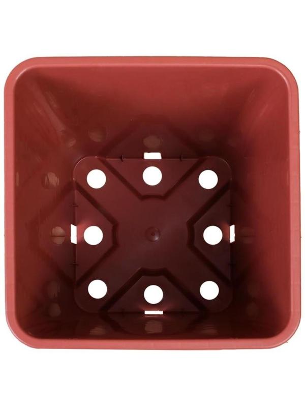 Горшок для рассады, 5 л, 18,5 × 18,5 × 20 см, терракотовый, Greengo