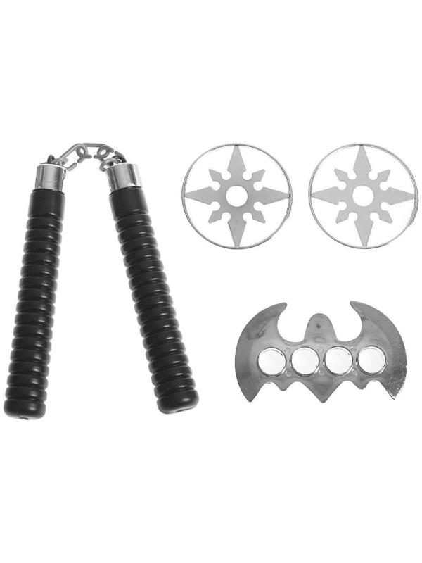 Набор ниндзя: кастет, 2 диска, нунчаки