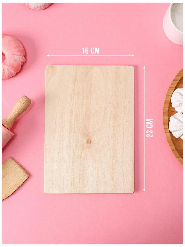 Доска разделочная деревянная «Правила мамы», 22,5×16×0,5 см