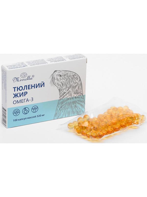 Тюлений жир омега-3, 100 капсул по 320 мг