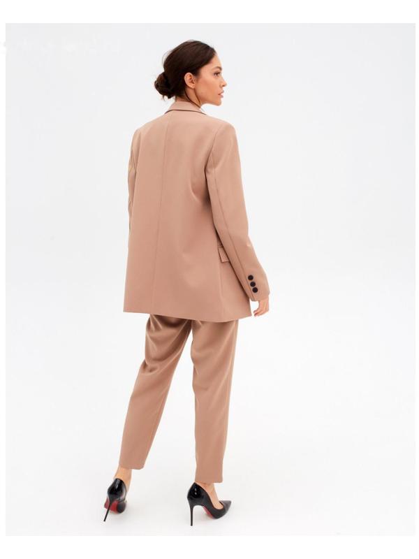 Пиджак женский двубортный MIST размер 46, цвет бежевый