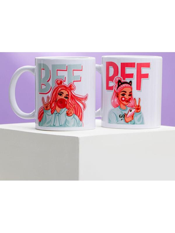Подарочный набор  «Для лучших подруг», кружки 2 шт, 320 мл