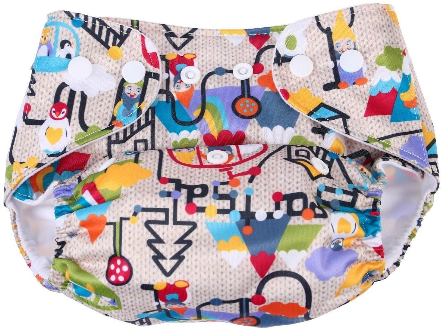 Многоразовый подгузник «Гномики»