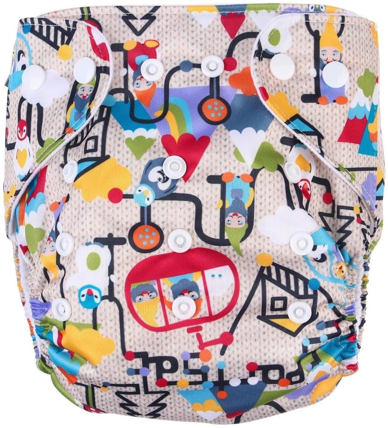 Многоразовый подгузник «Гномики»