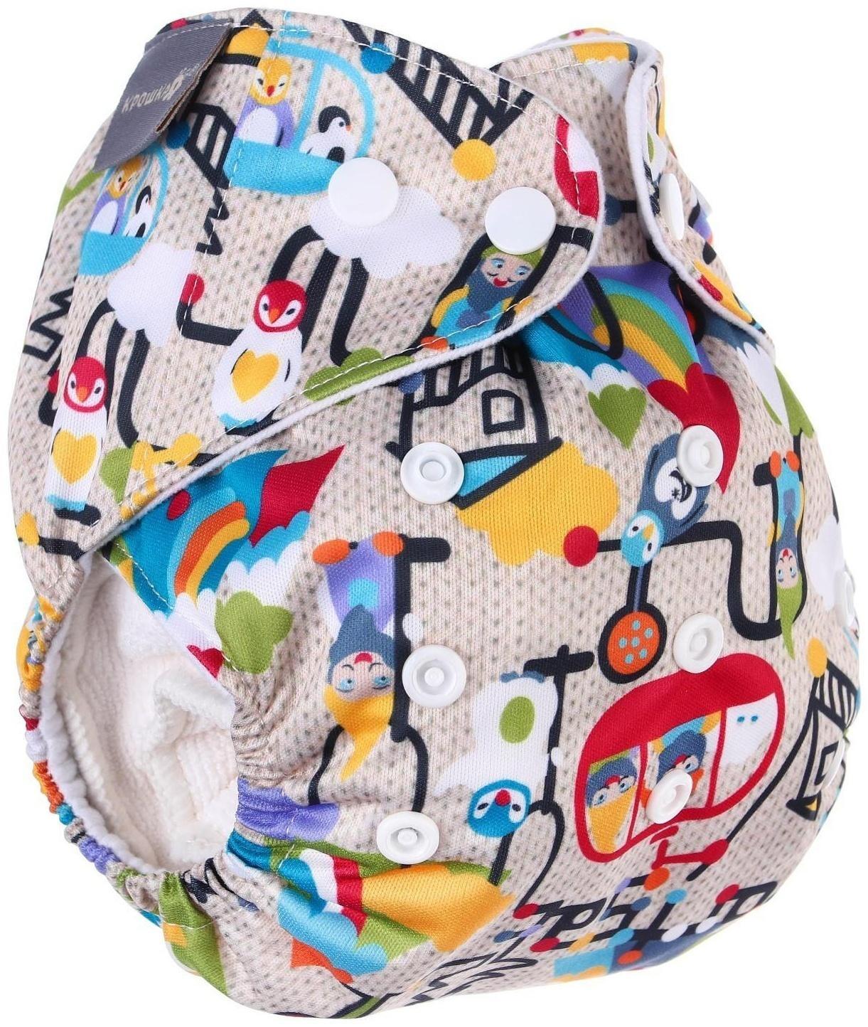 Многоразовый подгузник «Гномики»