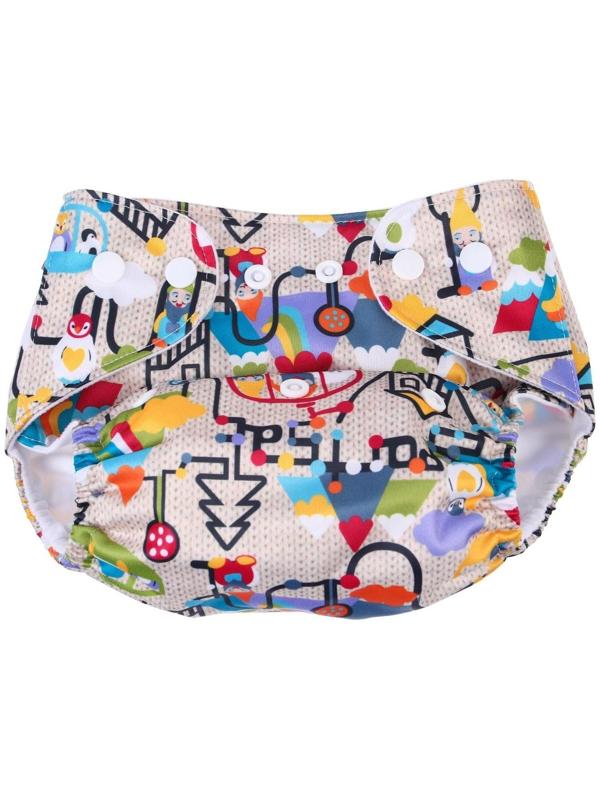 Многоразовый подгузник «Гномики»