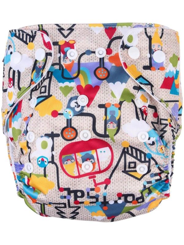 Многоразовый подгузник «Гномики»