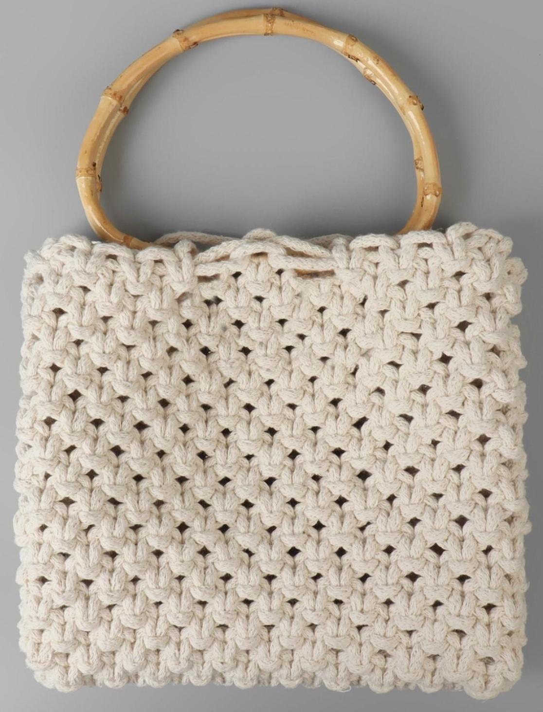 Ручки для сумки, 2 шт, бамбук, 17 × 12 см, толщина 0,8 см