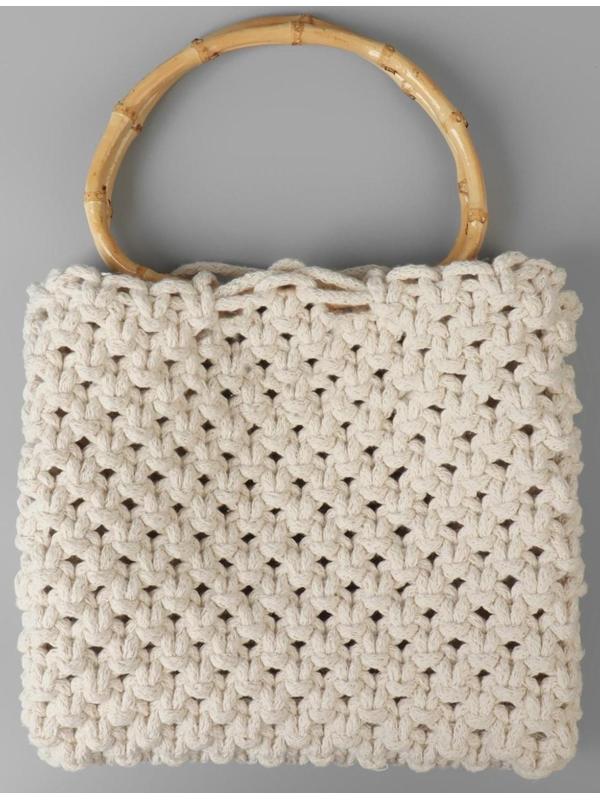 Ручки для сумки, 2 шт, бамбук, 17 × 12 см, толщина 0,8 см