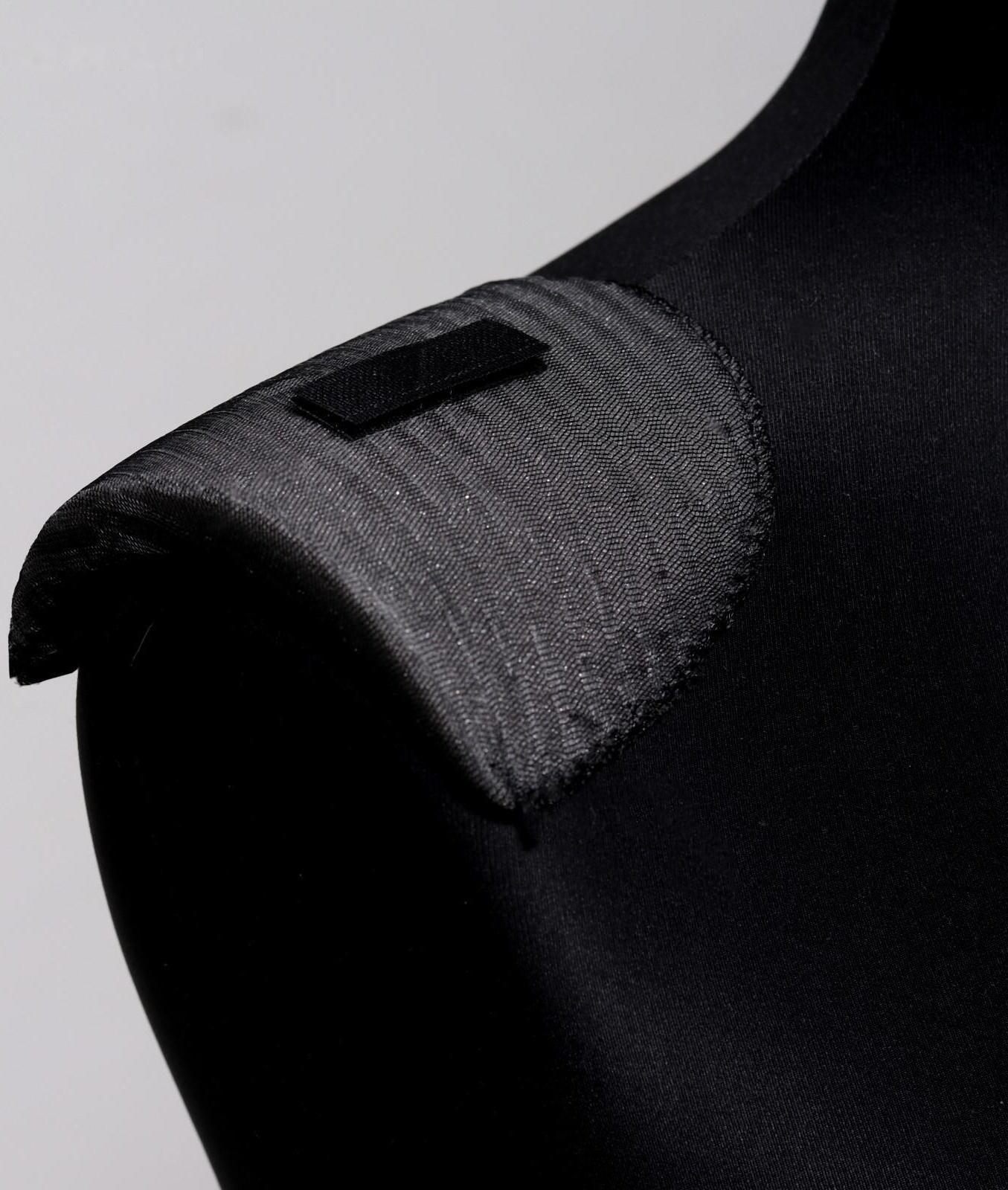 Подплечники втачные, В-14, с липучкой, 10 шт, цвет чёрный