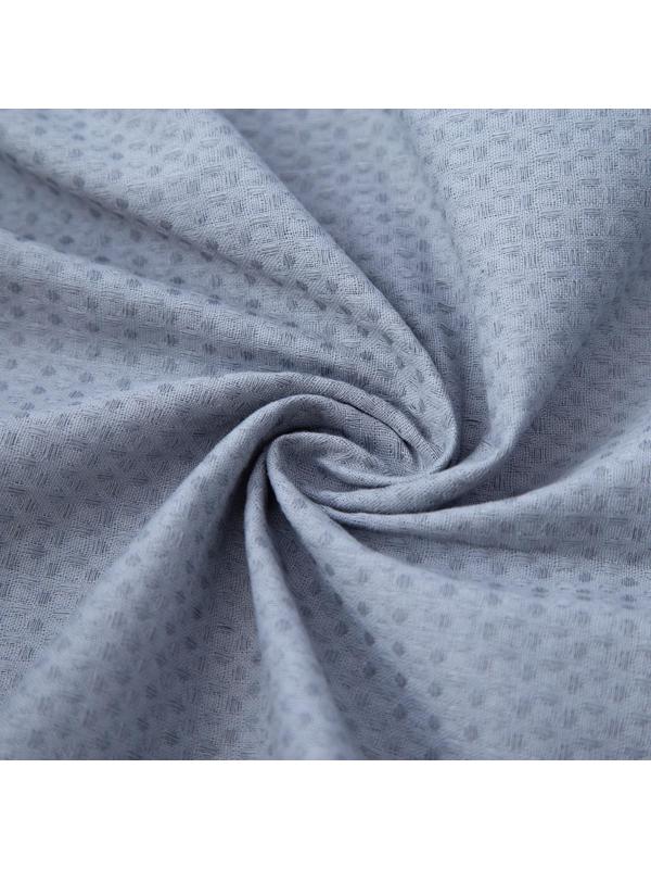 Халат вафельный мужской удлинённый Экономь и Я размер 54-56, цвет серый, 100% хлопок, 200г/м2