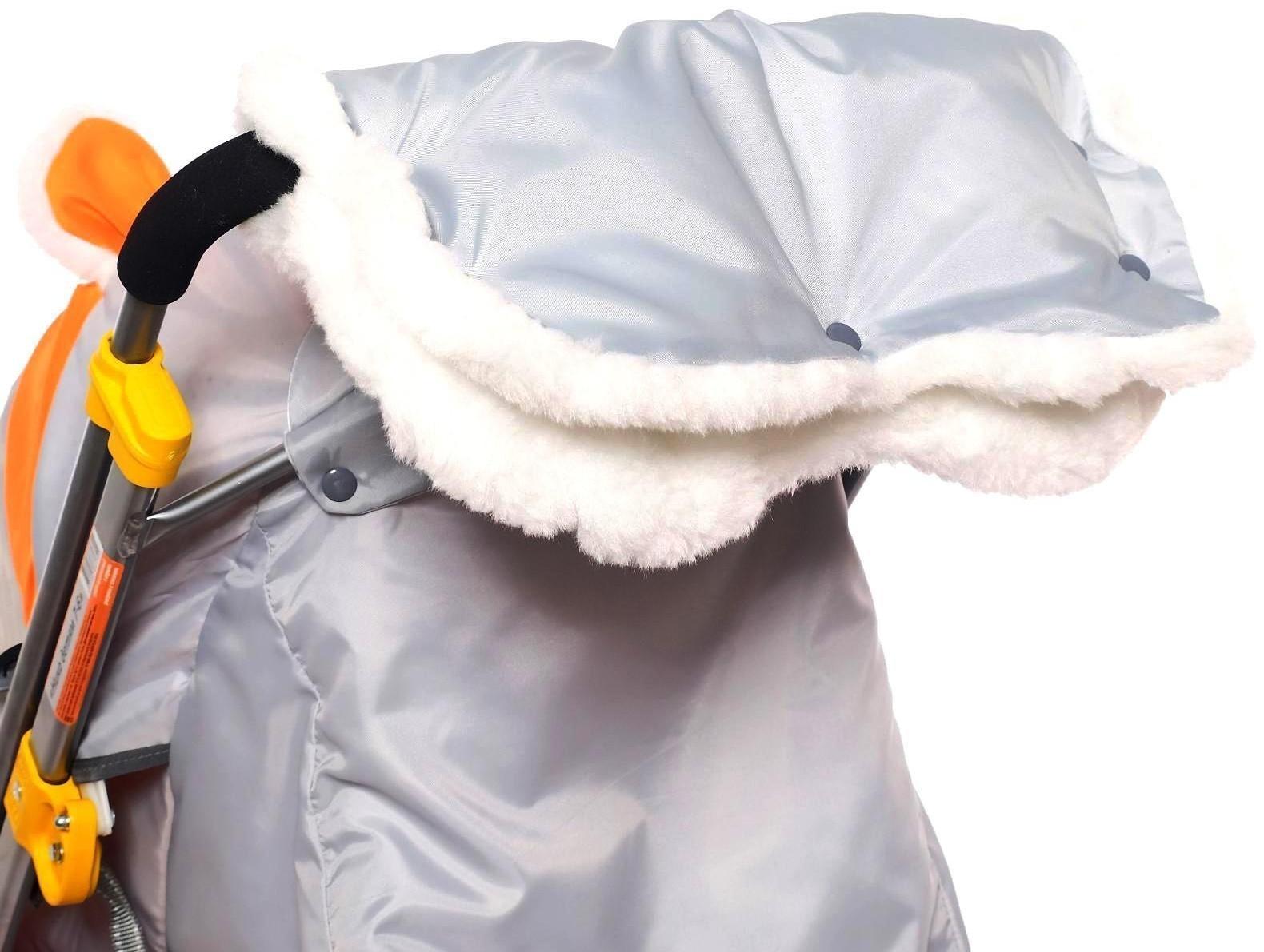 Санки-коляска «Ника детям 7-6», с ёжиком, цвет оранжевый/серый