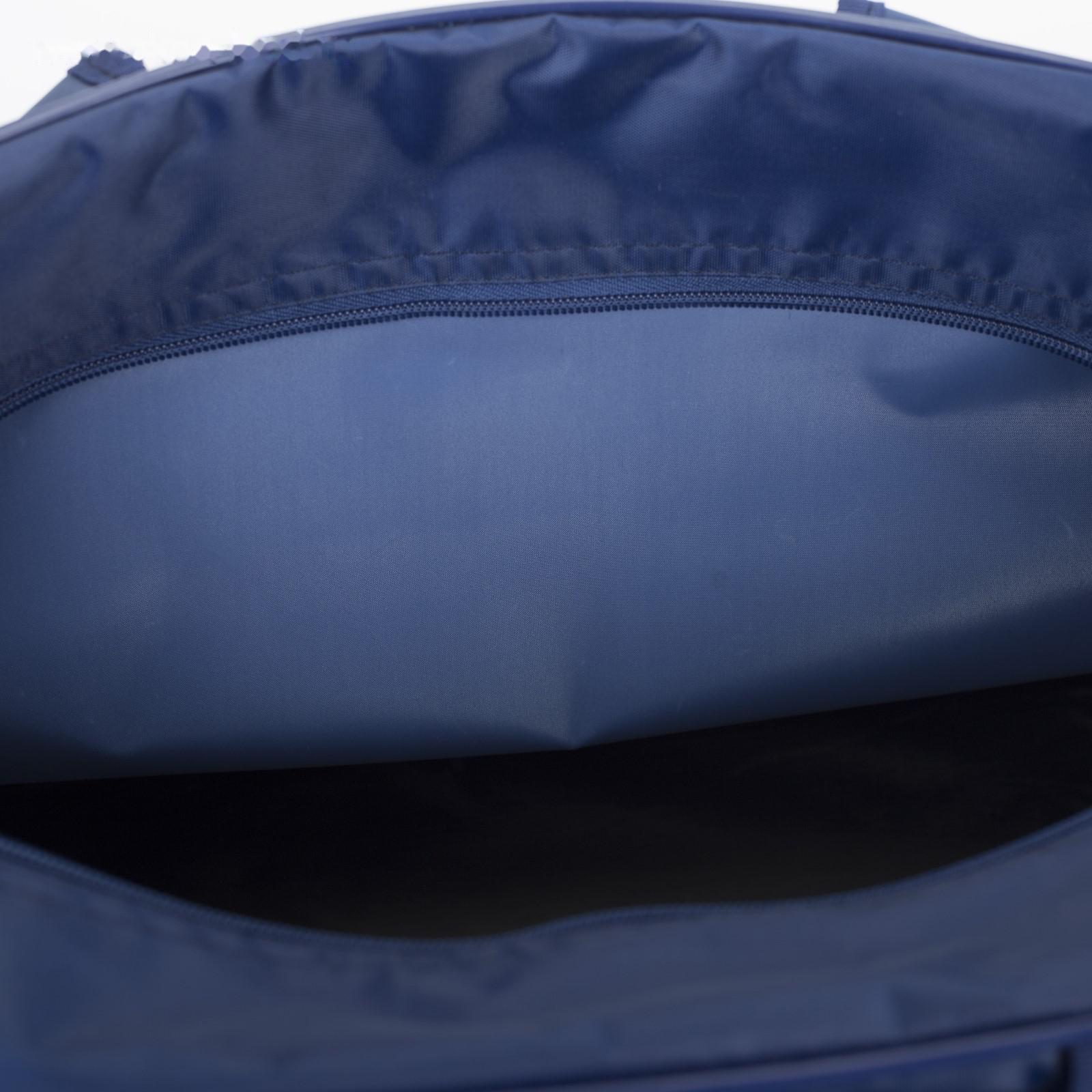 Сумка спортивная на молнии, наружный карман, цвет синий