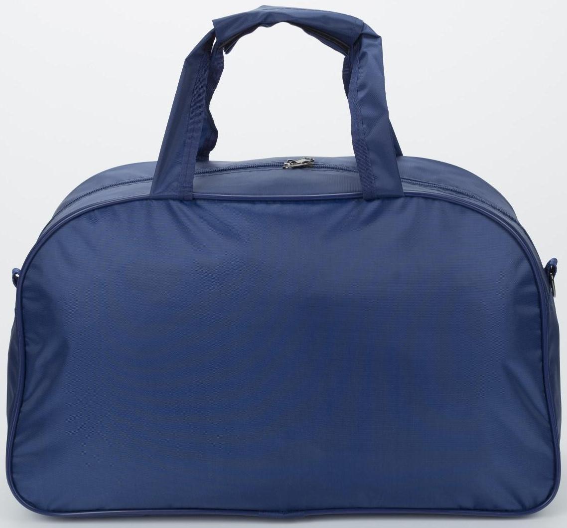 Сумка спортивная на молнии, наружный карман, цвет синий