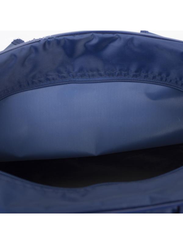 Сумка спортивная на молнии, наружный карман, цвет синий