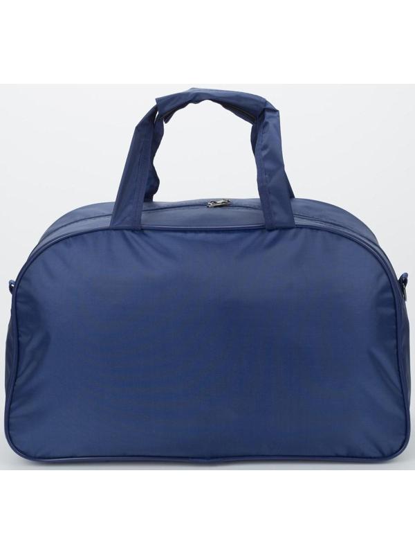 Сумка спортивная на молнии, наружный карман, цвет синий