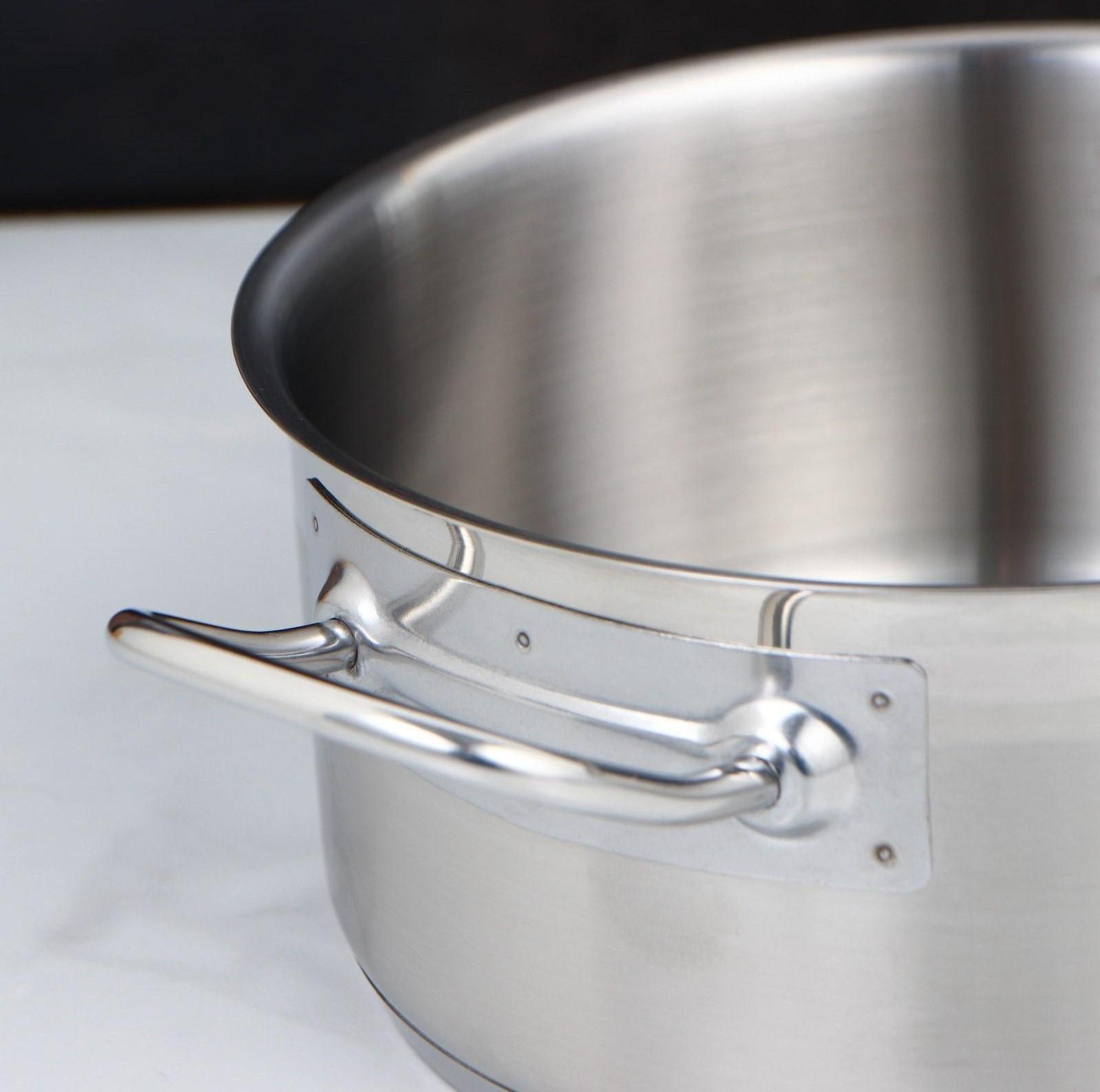 Кастрюля, 3 л, d=21,5 см, h=9,5 см, металлическая крышка, тройное дно, индукция