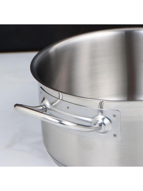 Кастрюля, 3 л, d=21,5 см, h=9,5 см, металлическая крышка, тройное дно, индукция