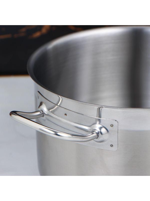 Кастрюля, 5 л, d=23,5 см, h=13 см, металлическая крышка, тройное дно, индукция