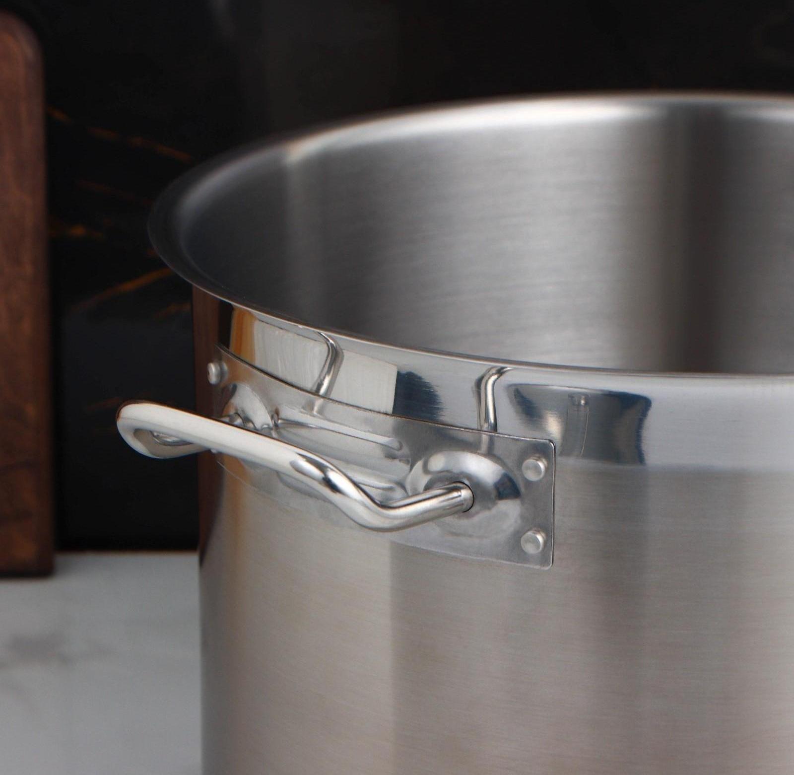 Кастрюля, 15 л, d=31,5 см, h=21 см, металлическая крышка, тройное дно, индукция