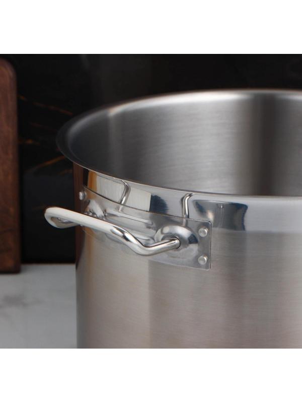 Кастрюля, 15 л, d=31,5 см, h=21 см, металлическая крышка, тройное дно, индукция