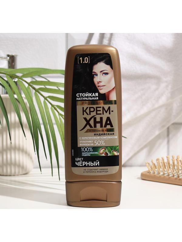 Крем-хна индийская в готовом виде Fitoкосметик Professional, тон чёрный, 140 мл