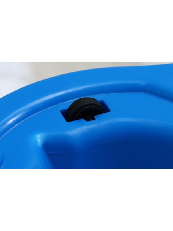 Швабра с отжимом и ведро с металлической центрифугой, 14 л, запасная насадка из микрофибры, цвет МИКС. Разобранный, продаётся кратно боксу