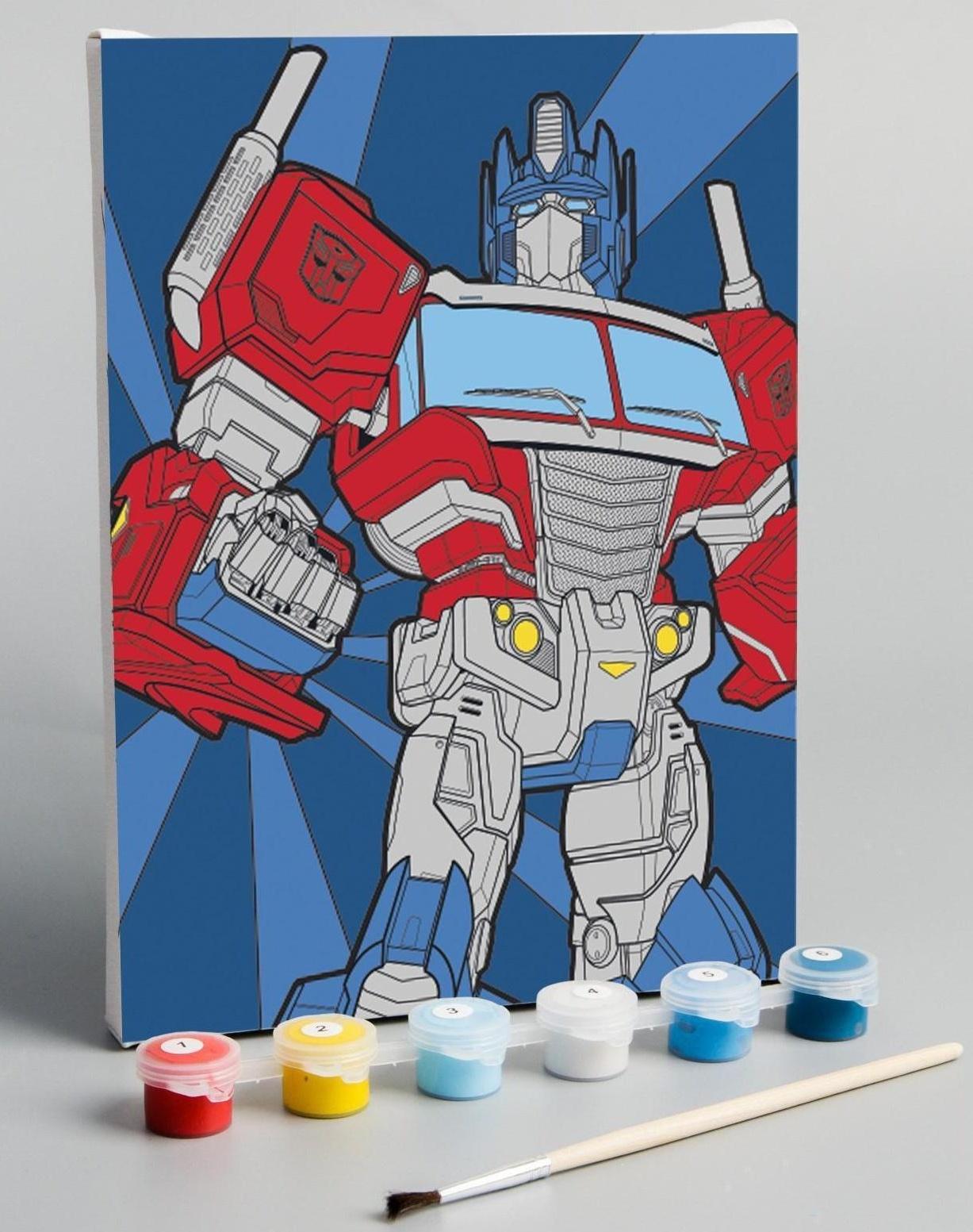 Картина по номерам «Оптимус», Transformers, 21 х 15 см