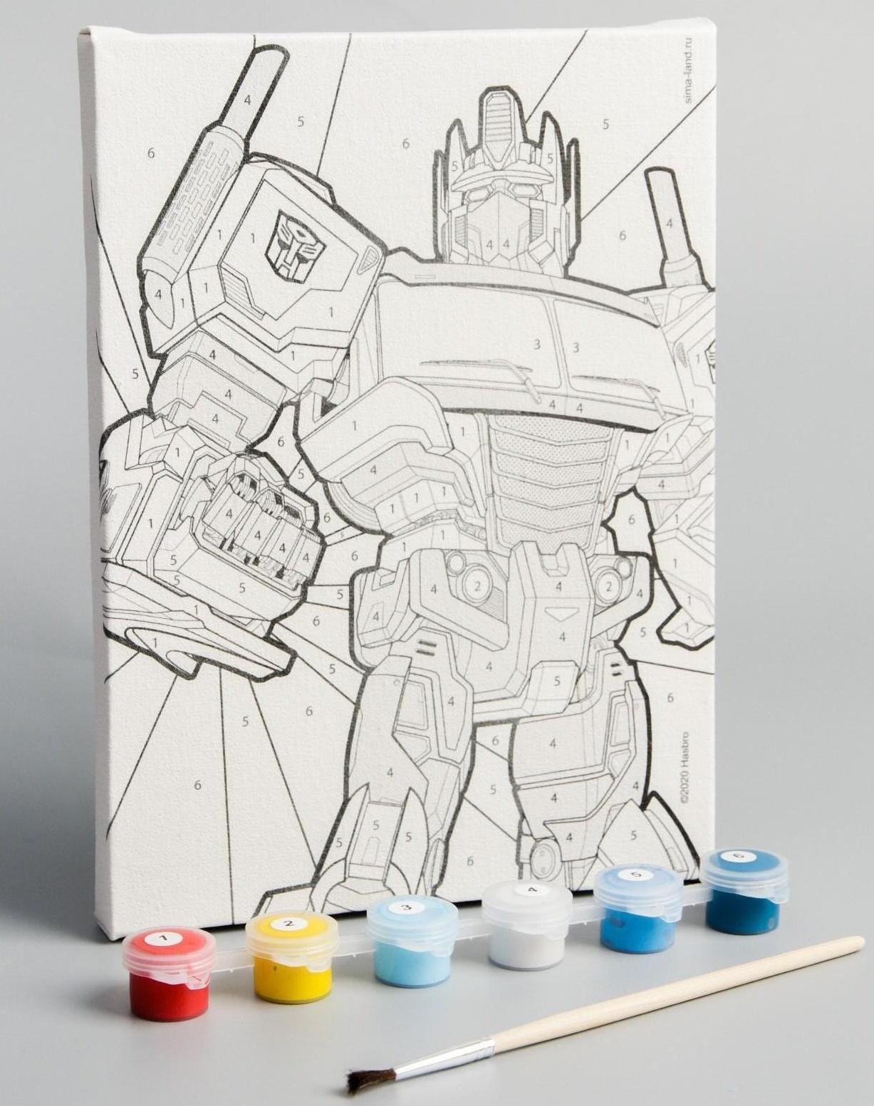 Картина по номерам «Оптимус», Transformers, 21 х 15 см