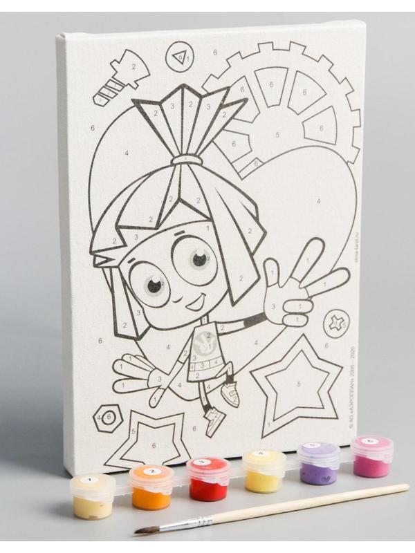 Картина по номерам «Симка», ФИКСИКИ, 21 х 15 см