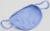 Маска для лица многоразовая из 100 % хлопка, 2-х слойная, голубая, 19 x 13 см