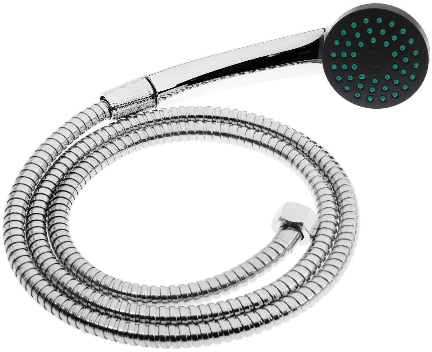 Набор для душа ZEIN Z0201, шланг 150 см, гайки пластик, лейка 1 режим