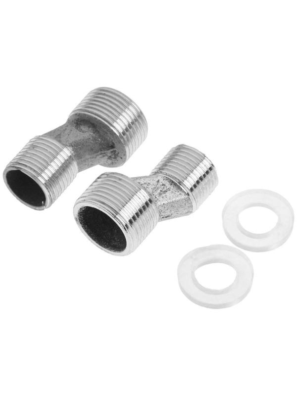 Эксцентрики для смесителя ZEIN, нержавеющая сталь, с прокладками, набор 2 шт