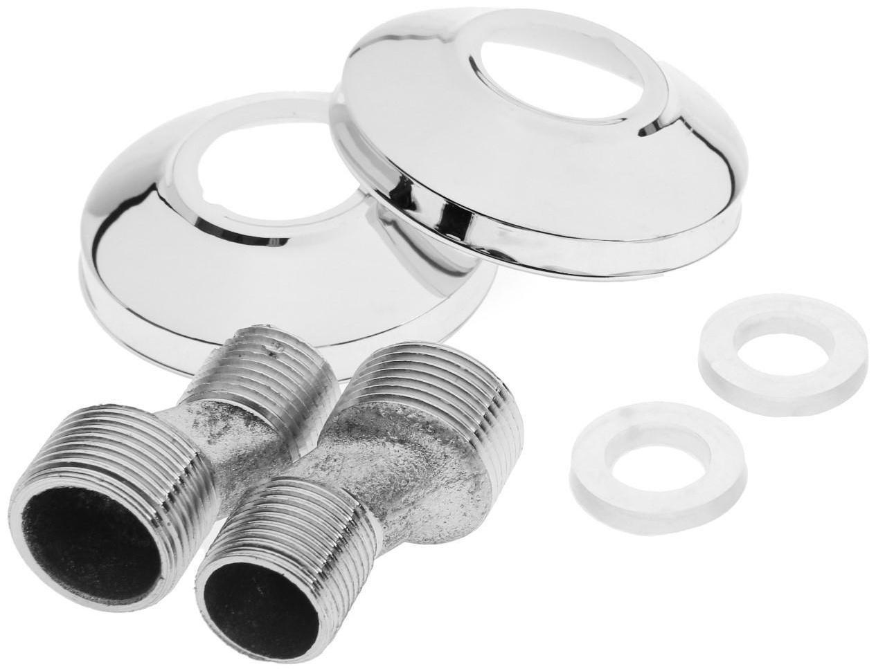 Эксцентрики для смесителя ZEIN, отражатели хром, нерж. сталь, с прокладками, набор 2 шт