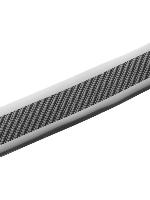 Защитная накладка на порог авто, под карбон с хром полосой, самоклеящаяся, 5×250 см