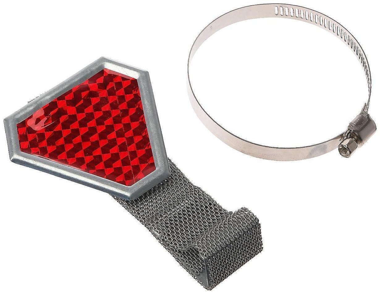 Антистатик автомобильный, 26 см, катафот красный