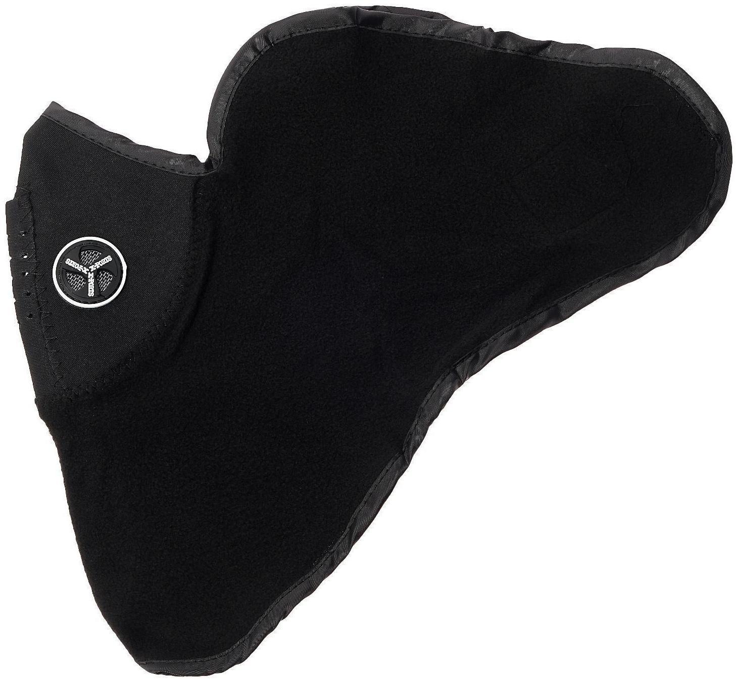 Ветрозащитная маска под шлем с клапаном, размер универсальный, чёрный