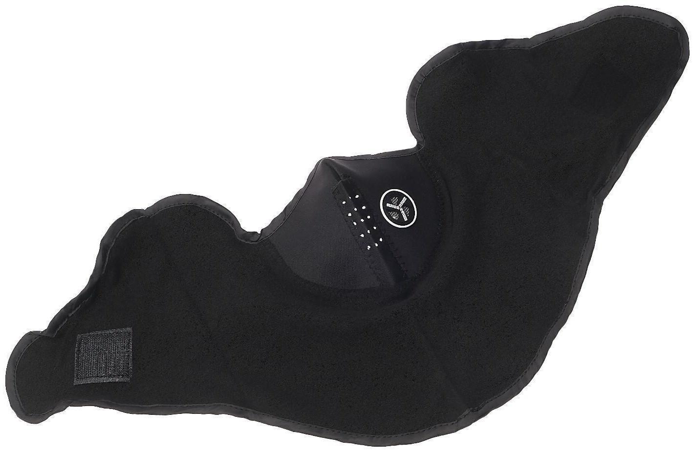 Ветрозащитная маска под шлем с клапаном, размер универсальный, чёрный