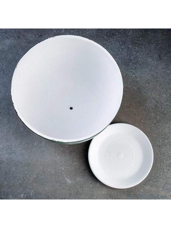 Горшок цветочный ТЕХНО зеленый 0,6 л