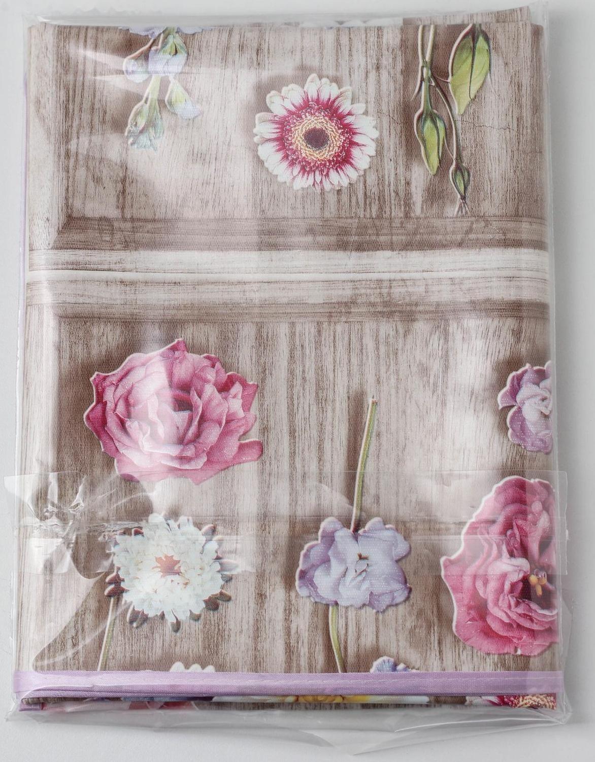 Скатерть на тканой основе с бейкой «Кармен», 135×110 см