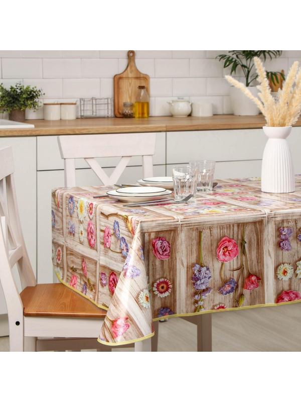 Скатерть на тканой основе с бейкой «Кармен», 135×110 см