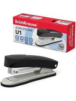 Степлер ErichKrause U1, № 24/6, до 30 листов, чёрный