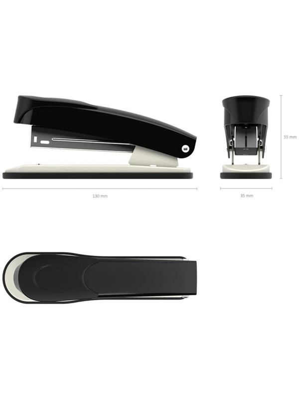 Степлер ErichKrause U1, № 24/6, до 30 листов, чёрный