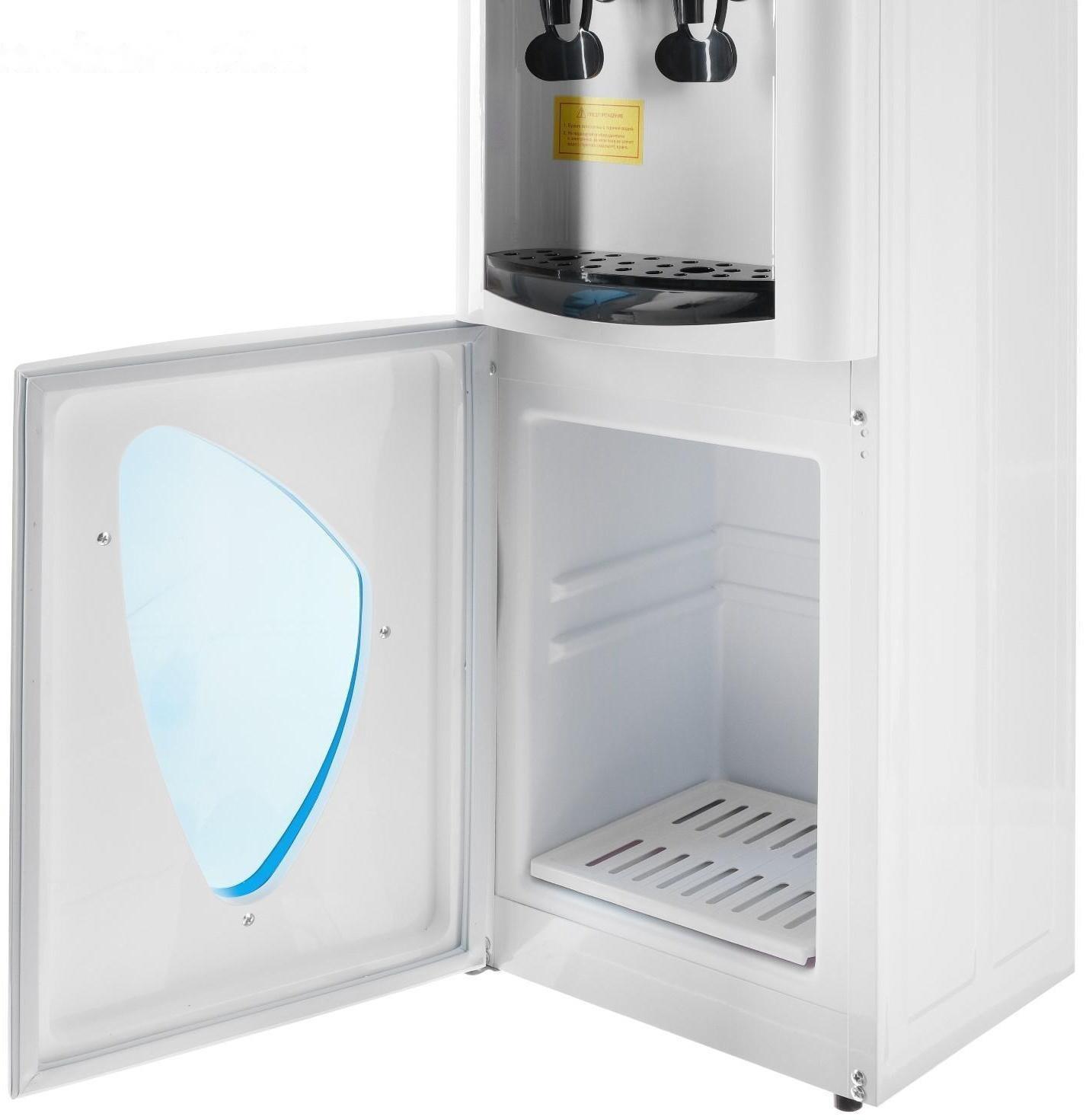 Кулер для воды AquaWork AW 0.7LDR, нагрев и охлаждение, 700/70 Вт, белый с черным